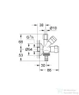 Grohe EGGEMANN WAS® sarokszelep 3/8",króm 41070000