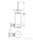 Grohe SELECTION fali wc kefe tartó,Cool Sunrise 41076GL0