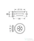 Grohe START CUBE fali szappantartó,króm 41096000