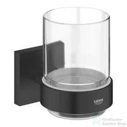   Grohe START CUBE fali fogkefetartó pohár,matt fekete 410972430