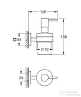 Grohe START CUBE fali szappanadagoló,matt fekete 410982430