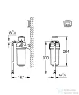 Grohe BLUE aktív szénszűrő kezdőkészlet,41136000