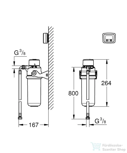 Grohe BLUE aktív szénszűrő kezdőkészlet,41136000