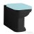 Sapho KERASAN WALDORF kombi WC, alsó/hátsó kifolyású, 40x42x68cm, matt fekete (411731)