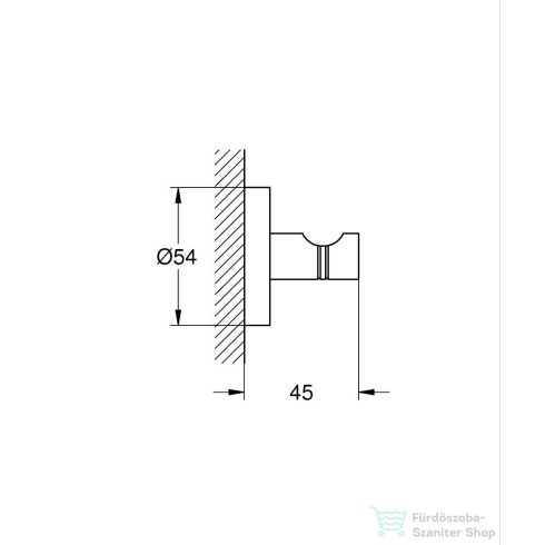 Grohe Quickfix START akasztó,supersteel 41173DC0
