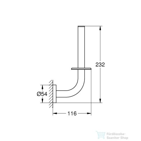 Grohe START pót wc-papír tartó,Supersteel 41186DC0