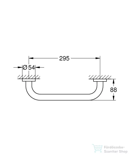 Grohe START 34,9 cm-es kapaszkodó,króm 41189000