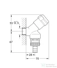 Grohe EGGEMANN WAS® légbeszívós kifolyószelep 1/2",króm 41190000