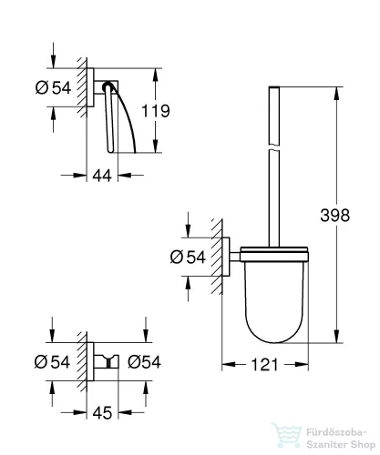 Grohe START CITY 3 db-os kiegészítő szett,króm 41204000