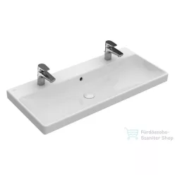   Villeroy & Boch Avento 100x47 cm-es mosdó 2 csaplyukkal CeramicPlus bevonattal 4156 A4 R1 ( 4156A4R1 )