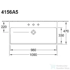 Villeroy & Boch Avento 100x47 cm-es mosdó 1 csaplyukkal 4156 A5 01 ( 4156A501 )