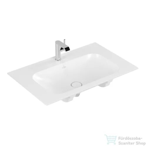 Villeroy & Boch Finion 80x50 beépíthető mosdó 1 csaplyukkal, Ceramic Plus bevonat 4164 81 R1 ( 416481R1 )