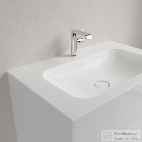 Villeroy & Boch Finion 80x50 beépíthető mosdó 1 csaplyukkal, Ceramic Plus bevonat 4164 81 R1 ( 416481R1 )