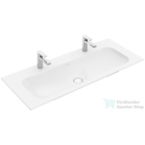 Villeroy & Boch Finion 120x50 beépíthető mosdó 2 csaplyukkal, Ceramic Plus bevonat 4164 C1 R1 ( 4164C1R1 )