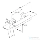 Kludi AMEO egykaros zuhany csaptelep, króm 416750575