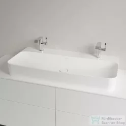   Villeroy & Boch Finion 100x47 mosdó, 2 csaplyukkal, csiszolt alsó felülettel, CeramicPlus bevonattal 4168 1L R1 ( 41681LR1 )