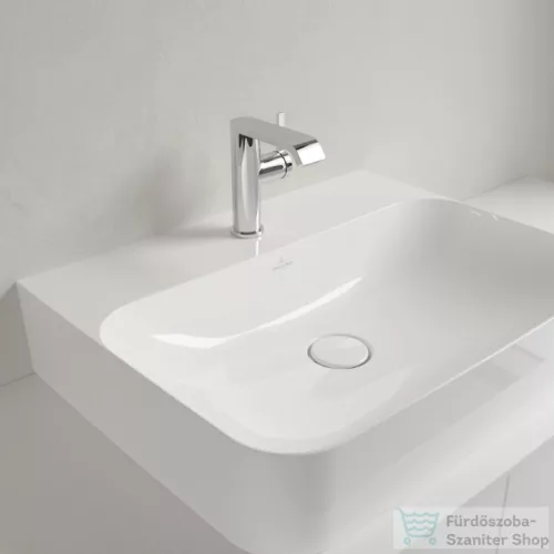 Villeroy & Boch Finion 60x47 mosdó, 1 csaplyukkal, csiszolt alsó felülettel CeramicPlus bevonattal 4168 6L R1 ( 41686LR1 )