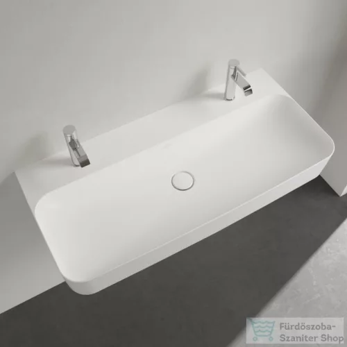 Villeroy & Boch Finion 100x47 mosdó, 2 csaplyukkal CeramicPlus bevonattal 4168 A1 R1 ( 4168A1R1 )