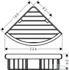 Hansgrohe LOGIS UNIVERSAL sarokpolc, króm 41710000