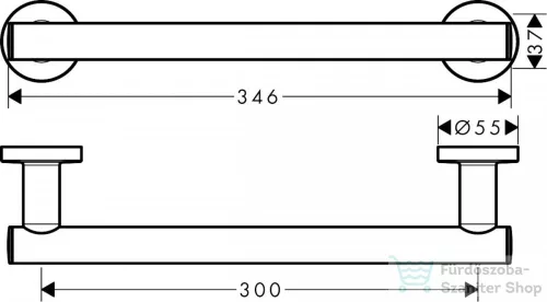 Hansgrohe LOGIS UNIVERSAL kapaszkodó, króm 41713000