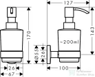 Hansgrohe LOGIS UNIVERSAL fali szappanadagoló, króm 41714000