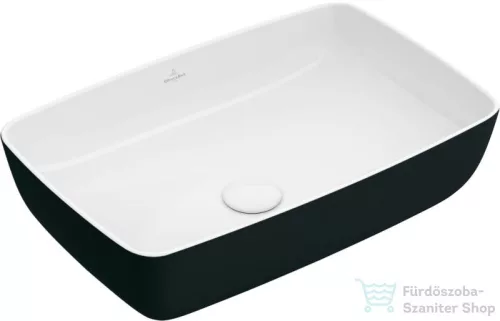 Villeroy & Boch Artis 58x38cm-es ráültethető mosdó Coal Black színben 4172 58 BCT8 ( 417258BCT8 )