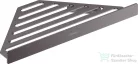 Hansgrohe ADDSTORIS 305 mm-es sarokpolc, szálcsiszolt fekete/króm 41741340