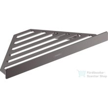   Hansgrohe ADDSTORIS 305 mm-es sarokpolc, szálcsiszolt fekete/króm 41741340