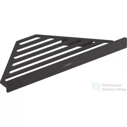   Hansgrohe ADDSTORIS 305 mm-es sarokpolc, matt fekete 41741670