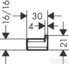 Hansgrohe ADDSTORIS akasztó, króm 41742000