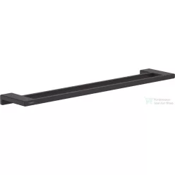  Hansgrohe ADDSTORIS 648 mm-es dupla törölközőtartó, matt fekete 41743670