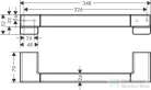 Hansgrohe ADDSTORIS 348 mm-es kapaszkodó, matt fekete 41744670