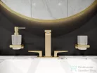 Hansgrohe ADDSTORIS  fali szappanadagoló, szálcsiszolt bronz 41745140
