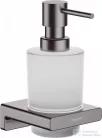 Hansgrohe ADDSTORIS  fali szappanadagoló, szálcsiszolt fekete/króm 41745340