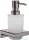Hansgrohe ADDSTORIS  fali szappanadagoló, szálcsiszolt fekete/króm 41745340