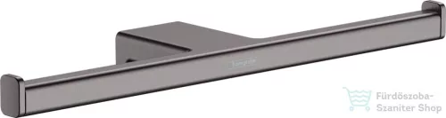 Hansgrohe ADDSTORIS dupla wc papír tartó, szálcsiszolt fekete/króm 41748340