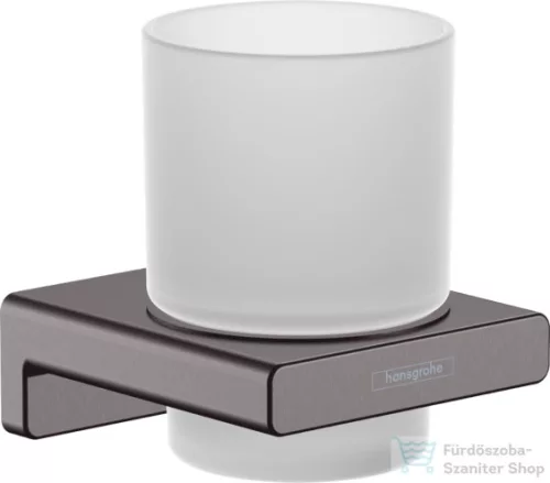 Hansgrohe ADDSTORIS fali fogkefetartó, szálcsiszolt fekete/króm 41749340