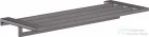 Hansgrohe ADDSTORIS 648 mm-es törölközőtartó polc, szálcsiszolt fekete/króm 41751340