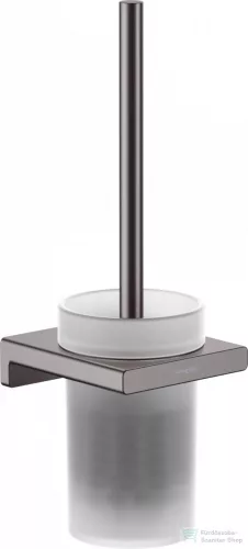 Hansgrohe ADDSTORIS fali wc kefe tartó, szálcsiszolt fekete/króm 41752340