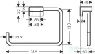 Hansgrohe ADDSTORIS törölközőtartó, króm 41754000