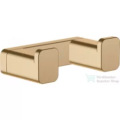   Hansgrohe ADDSTORIS dupla akasztó, szálcsiszolt bronz 41755140
