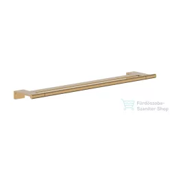   Hansgrohe ADDSTORIS S 66 cm-es dupla törölközőtartó, szálcsiszolt bronz 41763140