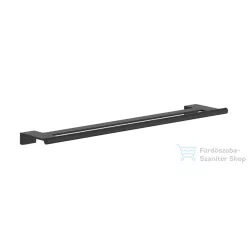   Hansgrohe ADDSTORIS S 66 cm-es dupla törölközőtartó, matt fekete 41763670