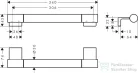 Hansgrohe ADDSTORIS S 34 cm-es kapaszkodó, matt fekete 41764670