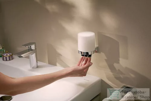 Hansgrohe ADDSTORIS fali szappanadagoló matt üveg tartállyal, króm 41765000