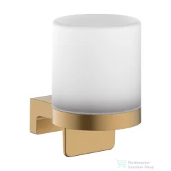   Hansgrohe ADDSTORIS fali szappanadagoló matt üveg tartállyal, szálcsiszolt bronz 41765140