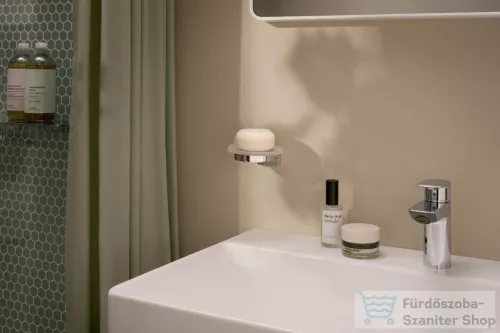 Hansgrohe ADDSTORIS S fali szappantartó matt üveg tállal, króm 41766000