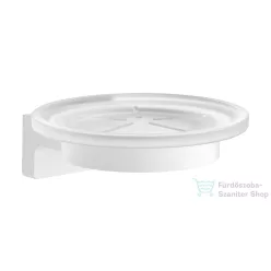   Hansgrohe ADDSTORIS S fali szappantartó matt üveg tállal, matt fehér 41766700
