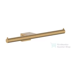   Hansgrohe ADDSTORIS S dupla WC papír tartó, szálcsiszolt bronz 41768140