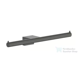   Hansgrohe ADDSTORIS S dupla WC papír tartó, szálcsiszolt fekete króm 41768340